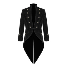 Men’s Vladimir Tuxedo Jacket Velvet Tailcoat Goth Steampunk Victorian Coat