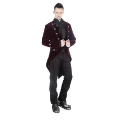 Men’s Vladimir Tuxedo Jacket Velvet Tailcoat Goth Steampunk Victorian Coat