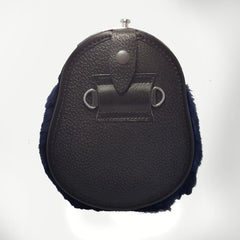 Blue Fur Sporran 3 Tassels Full Dress Kilt Sporran With Chain Belt