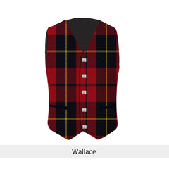 Men's Scottish Formal Tartan Waistcoats-Vest 4 Plaids