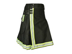 Men's Modern Active Scottish Utility Fireman Kilt Handmade Tactical Firefighter Skirt Kilt
