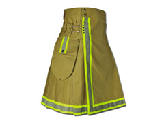 Men's Modern Active Scottish Utility Fireman Kilt Handmade Tactical Firefighter Skirt Kilt