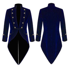 Men’s Vladimir Tuxedo Jacket Velvet Tailcoat Goth Steampunk Victorian Coat